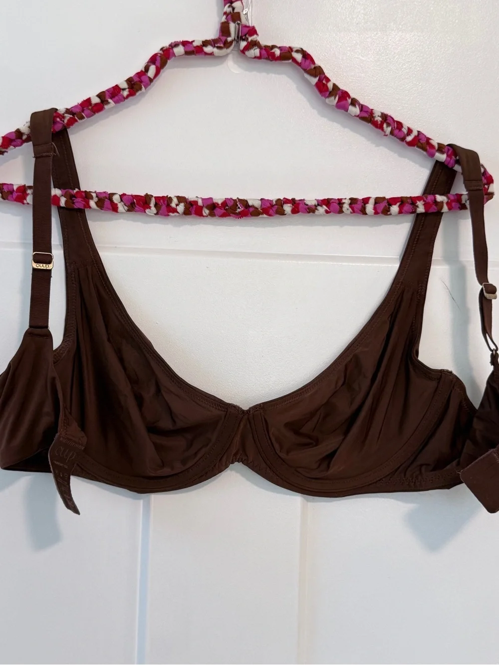 CUUP The Scoop Bra Espresso Brown Size 34D The Scoop Micro Fiber Smoothing Silky